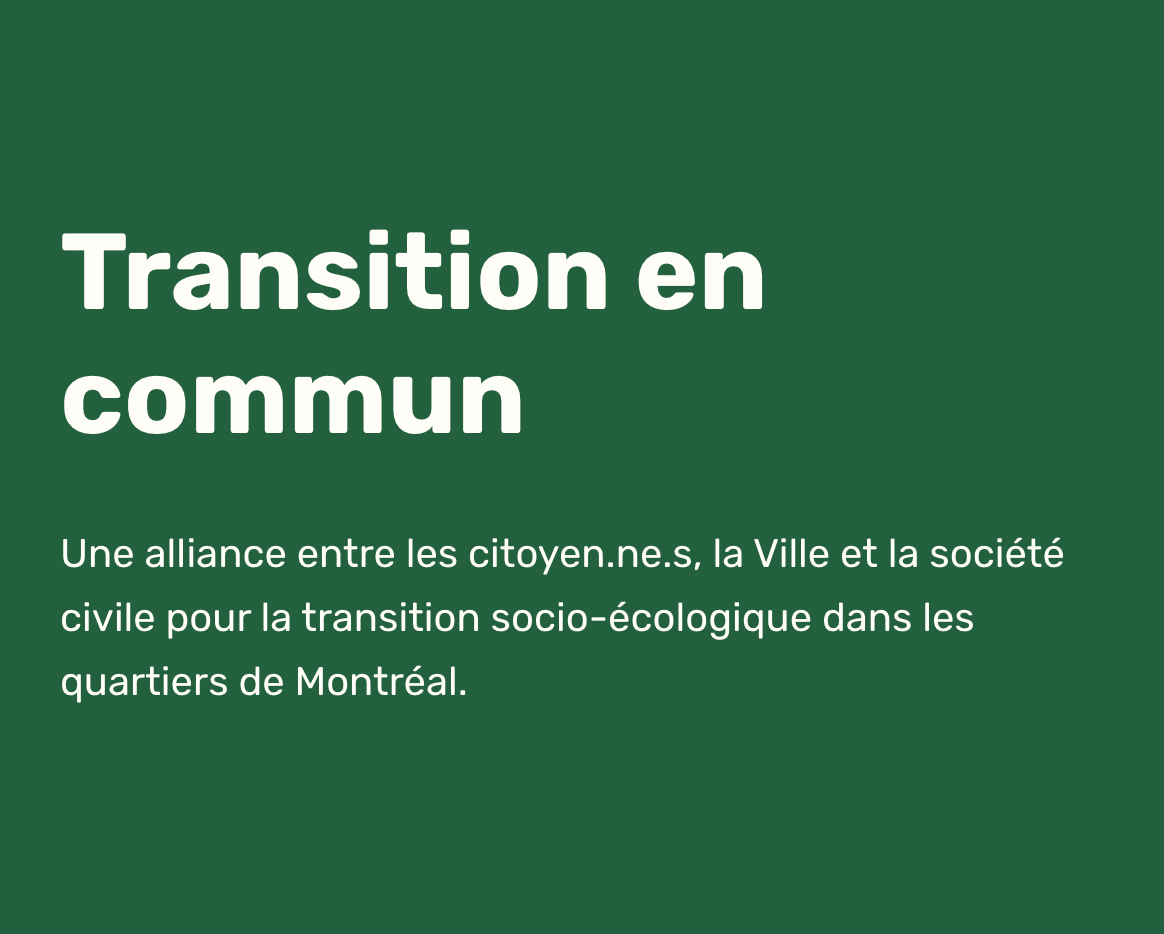 “Transition en commun”: A Powerful Alliance for the Future of the Climate