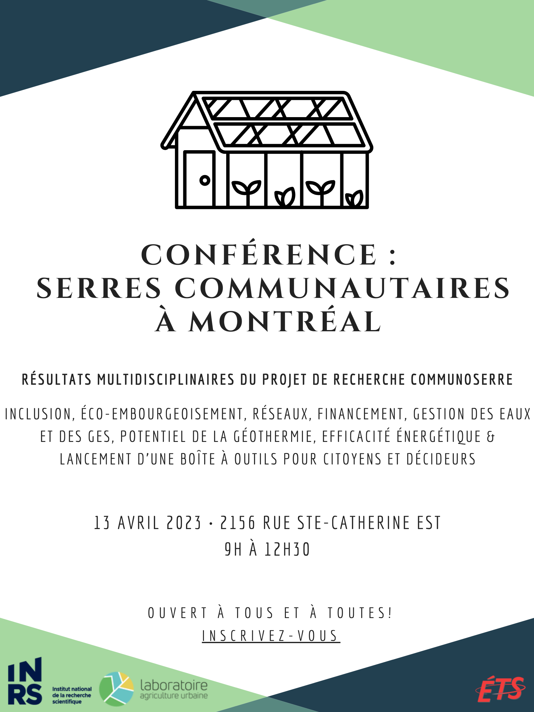 Conférence : serres communautaires à Montréal